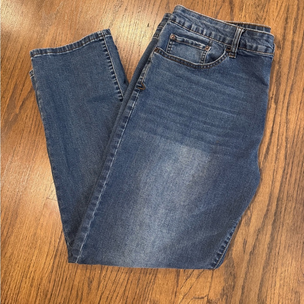 Izod Comfort Stretch Straight Leg Blue Jeans Vintage